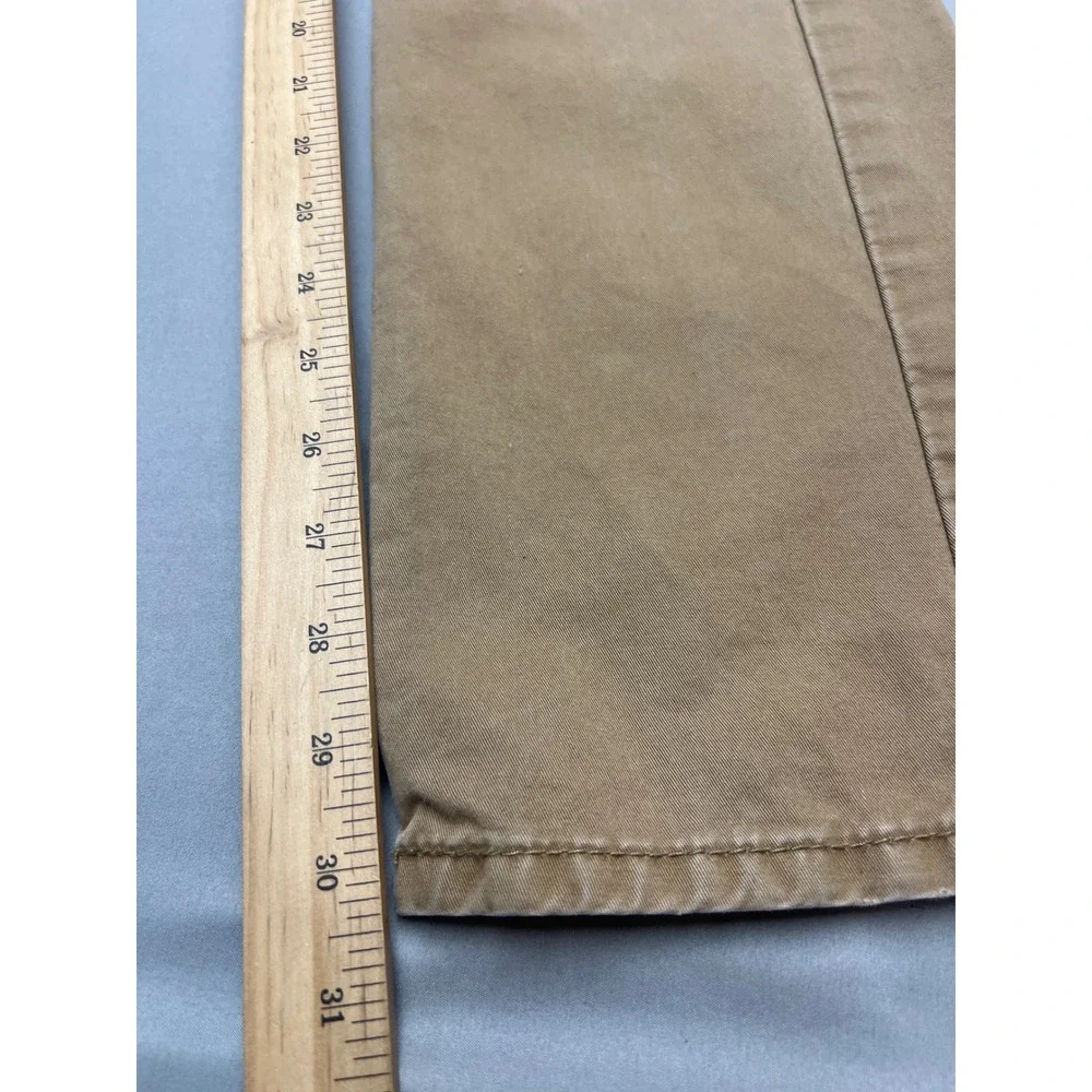 Levis 513 Slim Straight Pants Mens 32x32 Khaki Tan Cotton 08513-0026